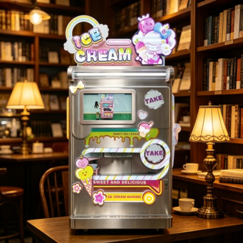 Commercial Gelato Maker Machine - Machine à glaces commerciale en acier