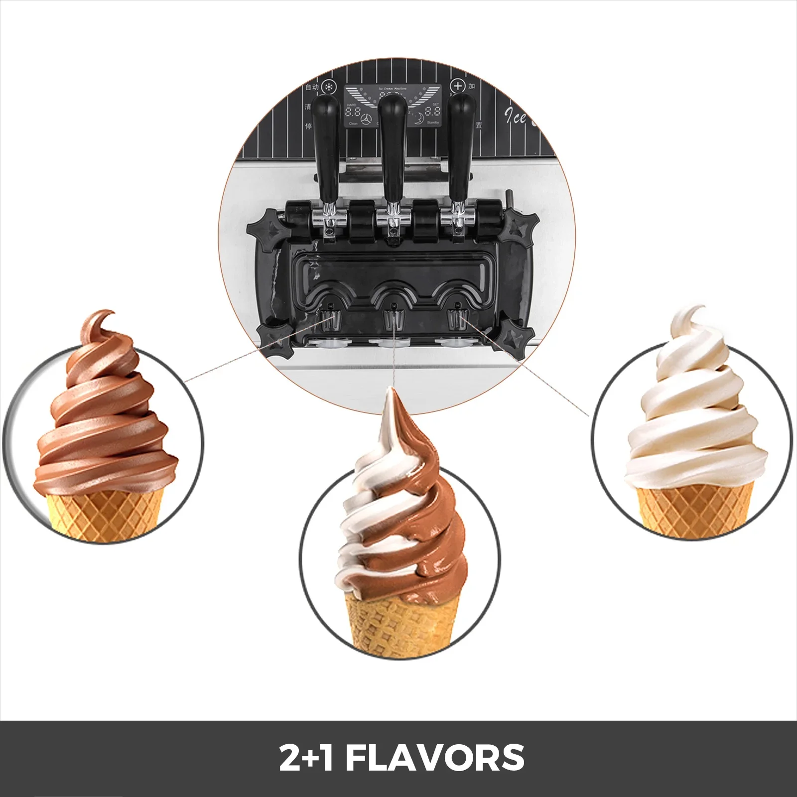 Commercial Ice Cream Machine Countertop - Machine à glaces et yaourts molle
