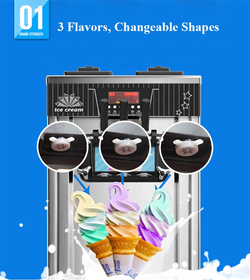 Commercial Ice Cream Machine Countertop - Machine à crème glacée molle commerciale