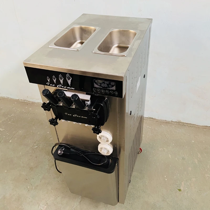 Commercial Ice Cream Machine Countertop - Machine à glace molle automatique professionnelle