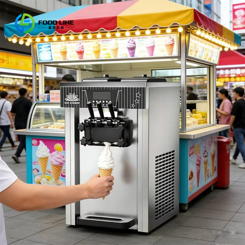 Frozen Yogurt Machine Commercial - Machine à crème glacée molle personnalisée,