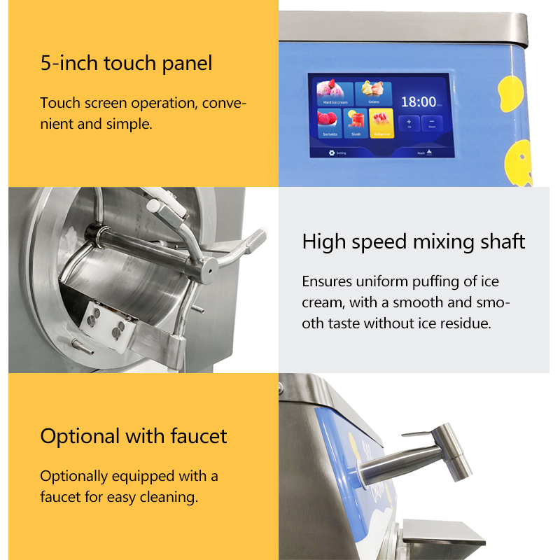 Machine à crème glacée 48L/H,  - Commercial Gelato Maker Machine avis et prix