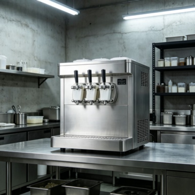 Machine à glace molle professi - Soft Serve Ice Cream Machine 3 Flavor avis et prix