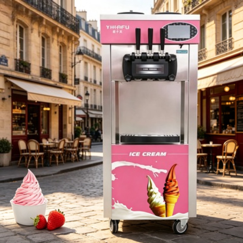 Machine à glace molle professi - Soft Serve Ice Cream Machine 3 Flavor avis et prix