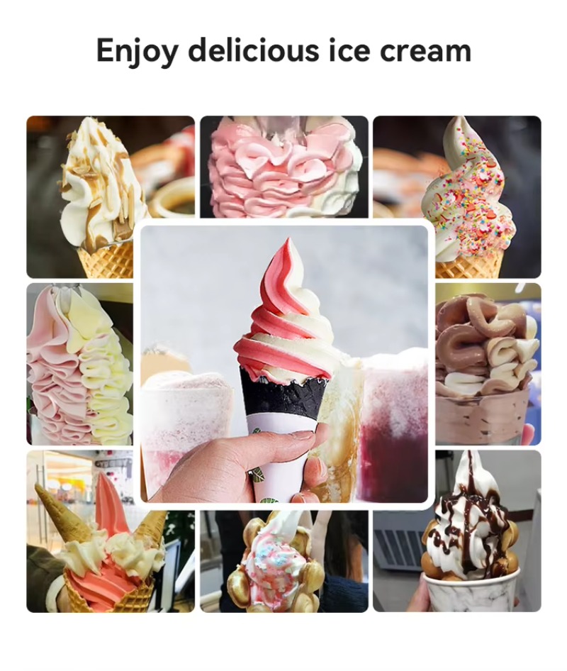 Machine à crème glacée automat - Soft Serve Ice Cream Machine 3 Flavor avis et prix