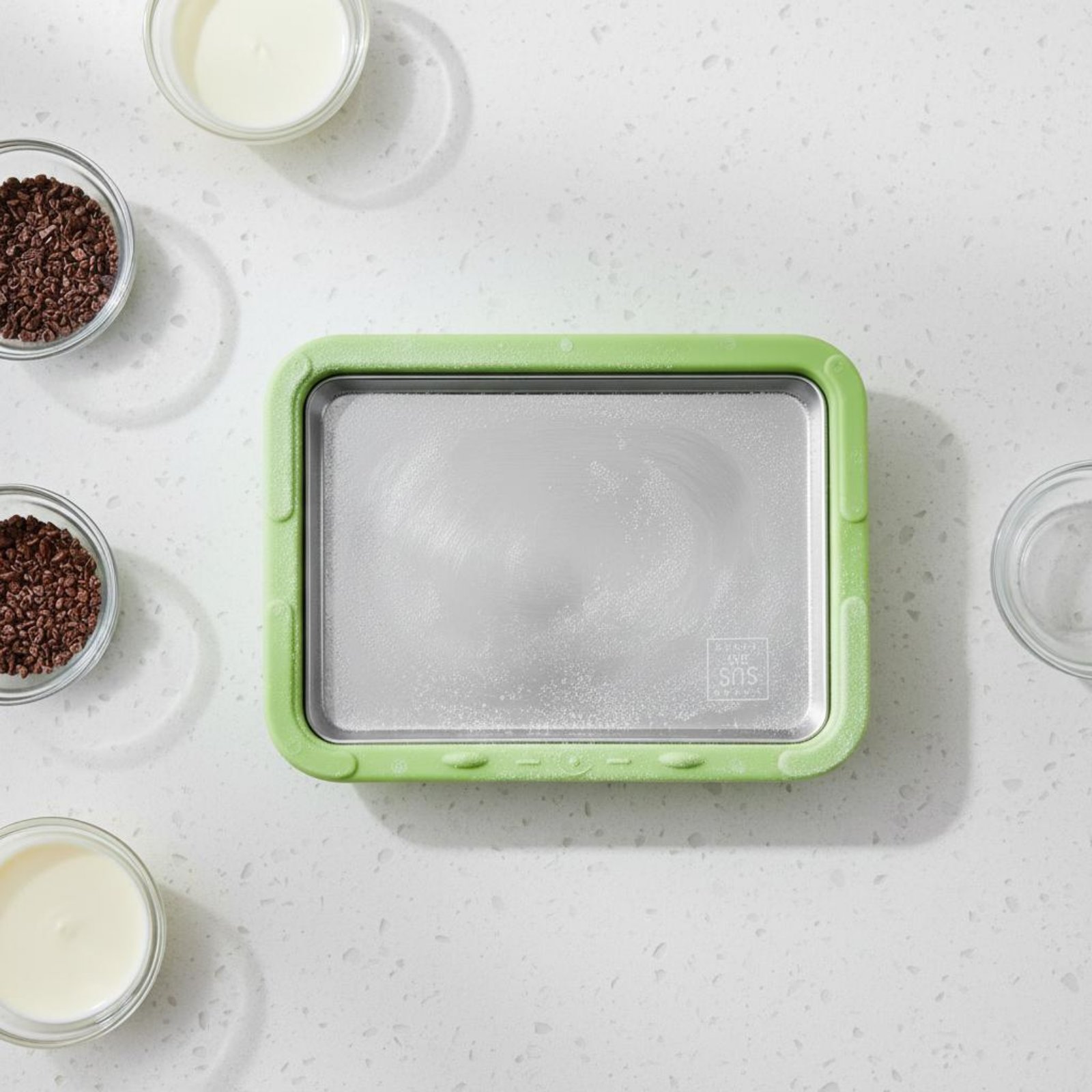 Machine à glace roulée pour de - Rolled Ice Cream Machine Fried Plate avis et prix