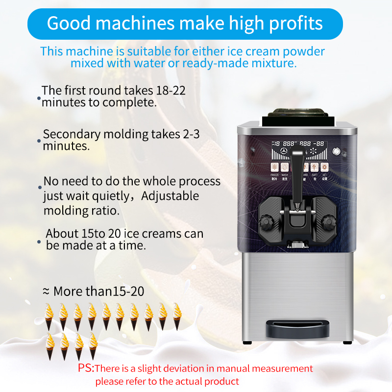 Machine à crème glacée molle a - Frozen Yogurt Machine Commercial avis et prix