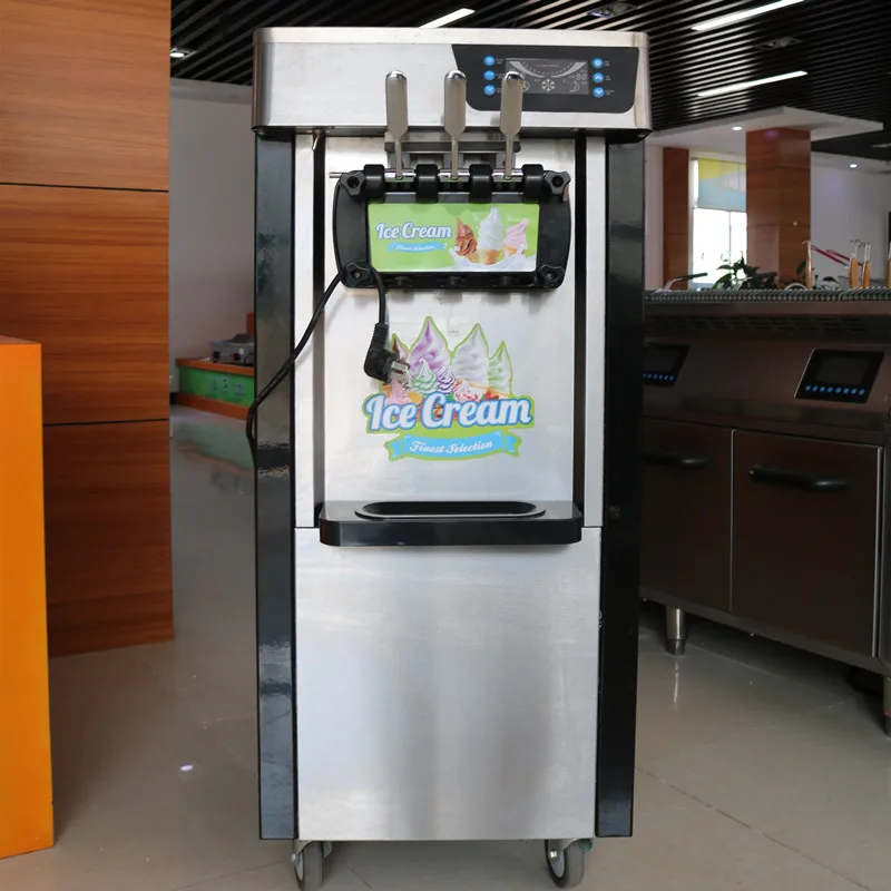Machine à glace molle à usage  - Soft Serve Ice Cream Machine 3 Flavor avis et prix