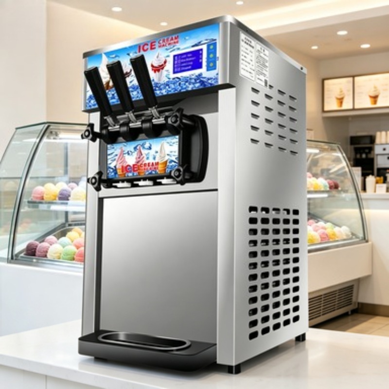 Machine à crème glacée haute c - Soft Serve Ice Cream Machine 3 Flavor avis et prix