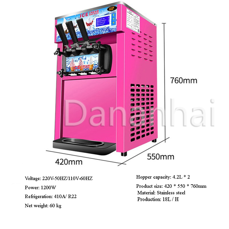 Machine à glace molle commerci - Ice Cream Cone Maker Commercial avis et prix