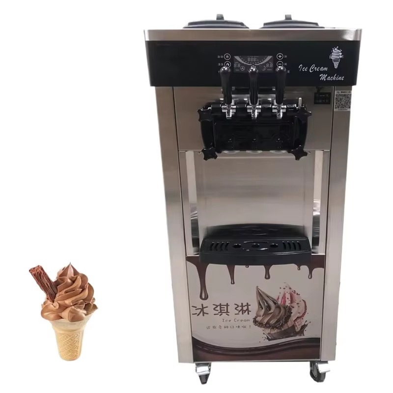Machine à crème glacée en acie - Soft Serve Ice Cream Machine 3 Flavor avis et prix