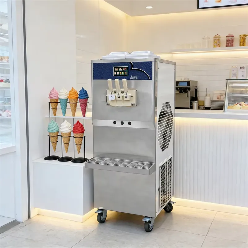 Machine commerciale à glace mo - Soft Serve Ice Cream Machine 3 Flavor avis et prix