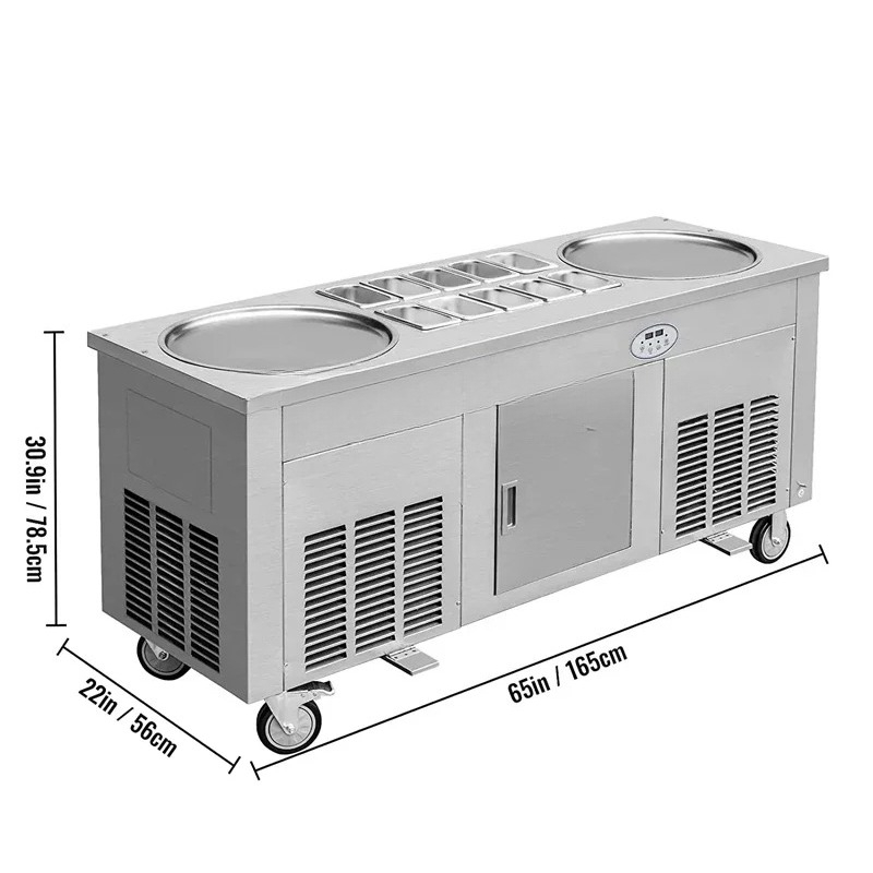 Grande Machine multifonctionne - Rolled Ice Cream Machine Fried Plate avis et prix