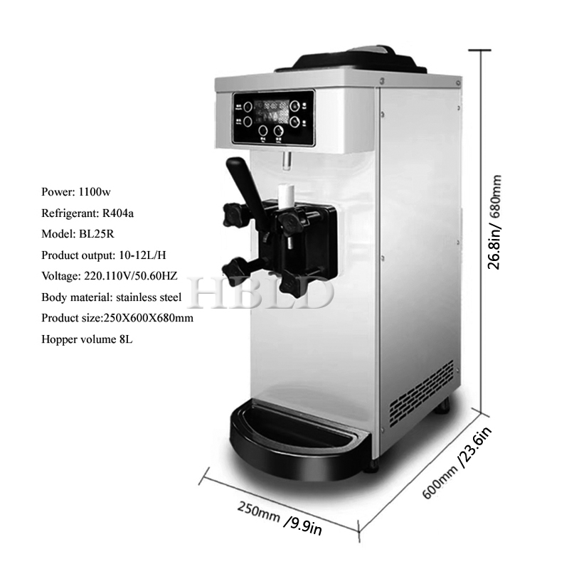 Machine à glace molle à tête u - Frozen Yogurt Machine Commercial avis et prix