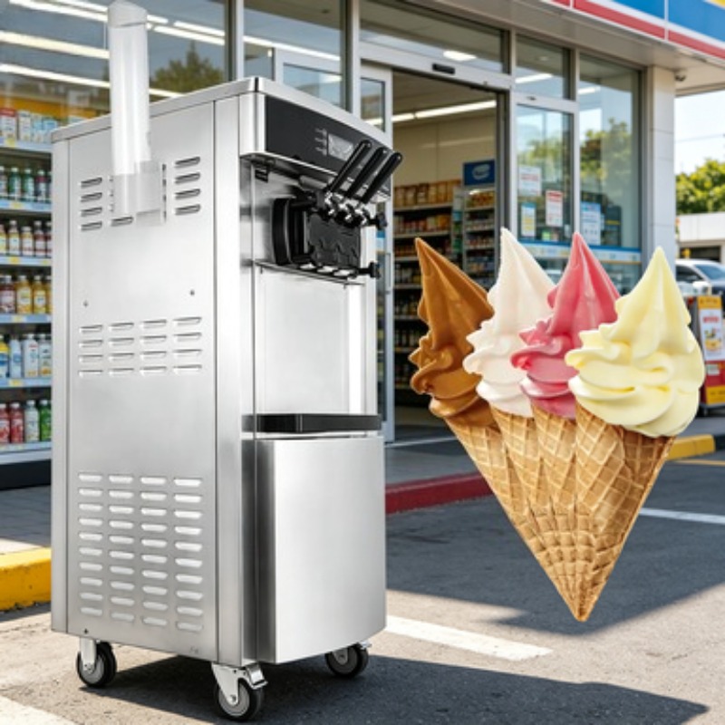 Machine à glaces molles à 3 sa - Commercial Gelato Maker Machine avis et prix