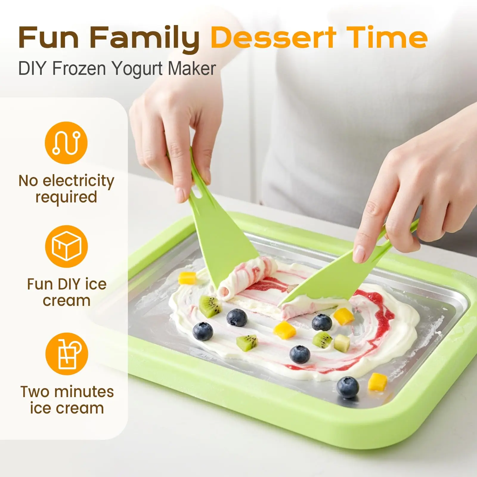 Machine à glace roulée multifo - Frozen Yogurt Machine Commercial avis et prix