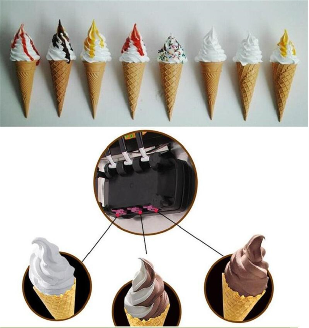 Machine à glaces commerciale a - Soft Serve Ice Cream Machine 3 Flavor avis et prix