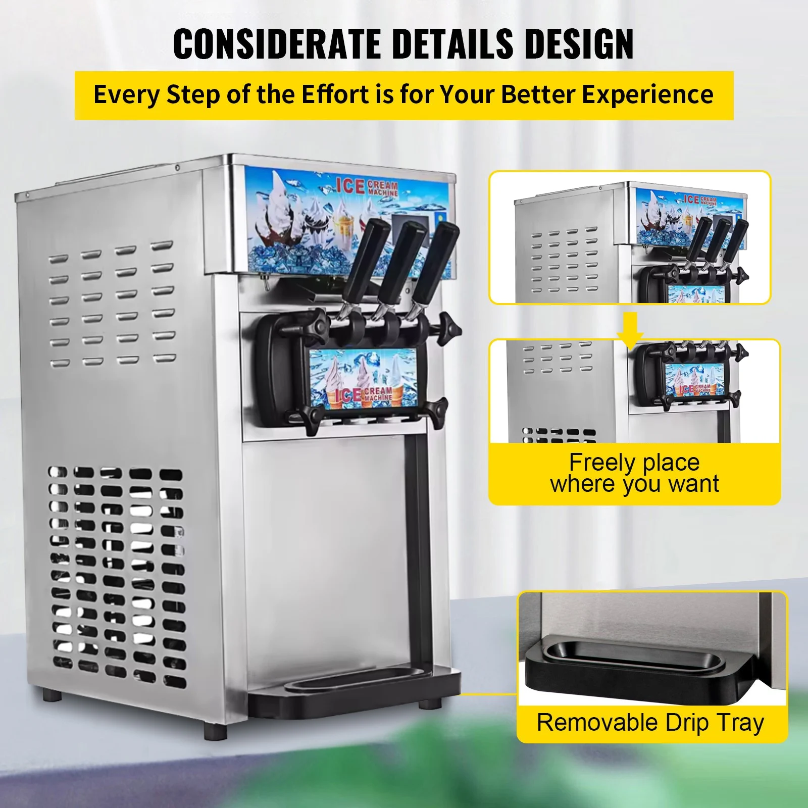 Machine à crème glacée molle c - Frozen Yogurt Machine Commercial avis et prix
